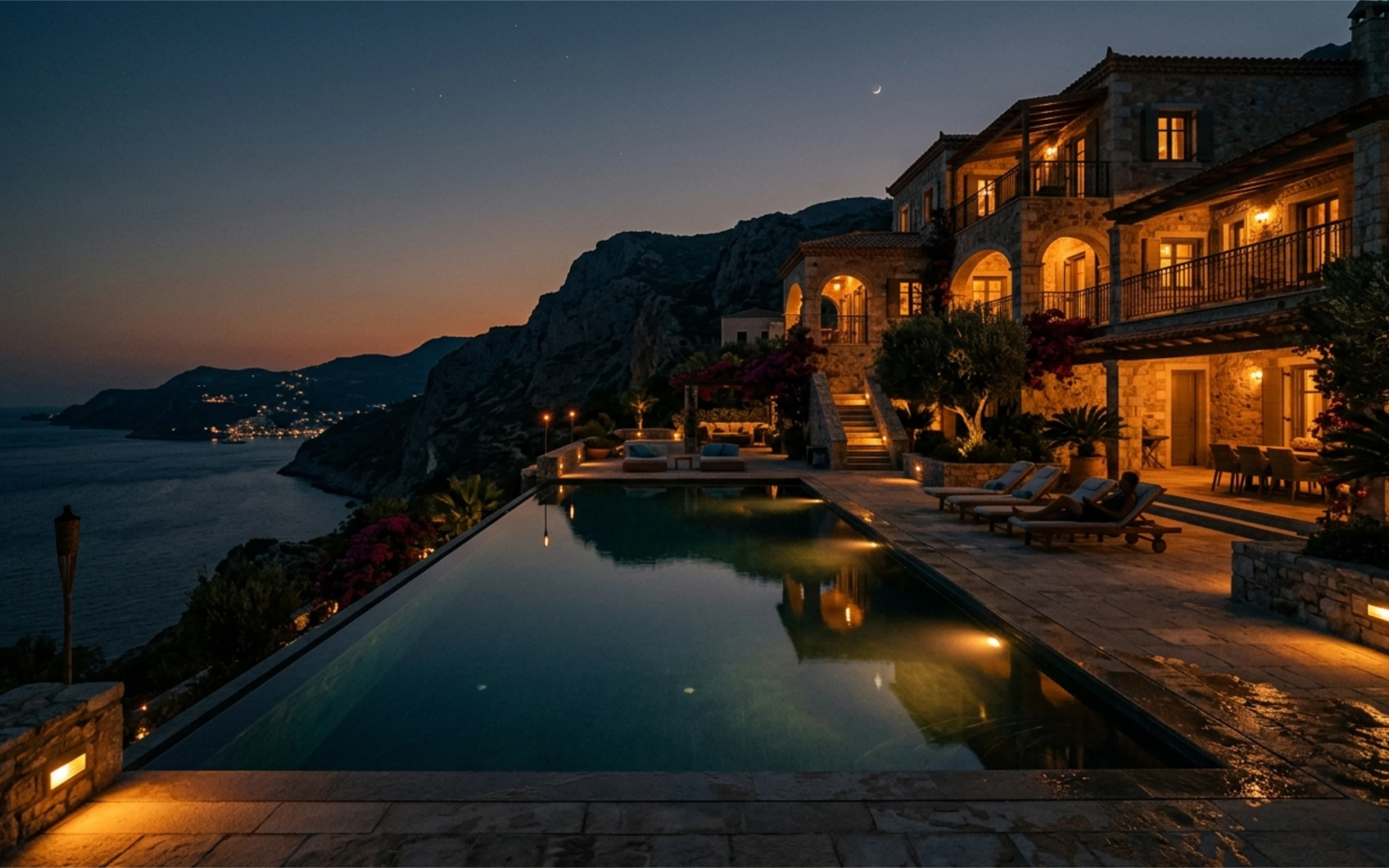 Villa de lujo en el Mediterráneo